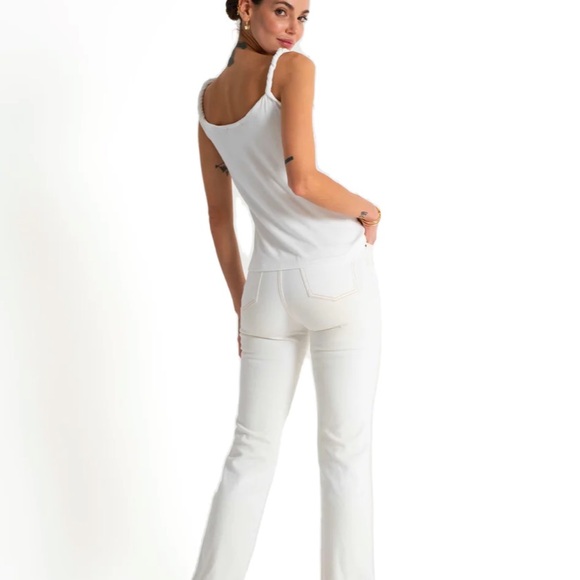 n:philanthropy Whiskey Twist Tank in White - Picture 2 of 6